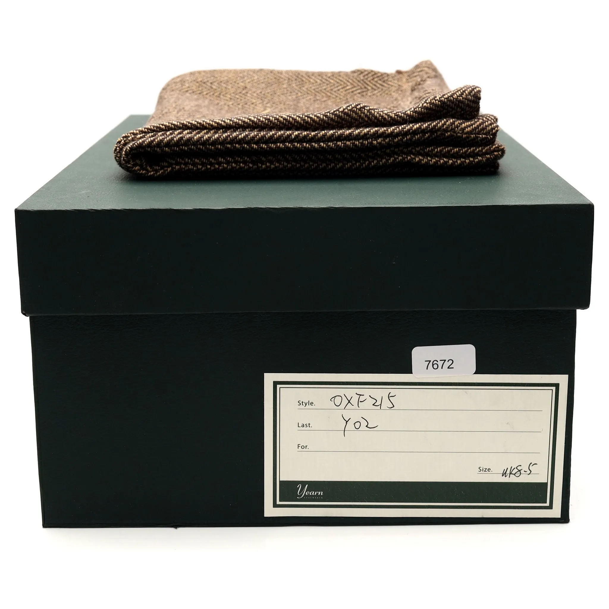 'OXF 215' Black Museum Leather Wholecut Oxford UK 8.5