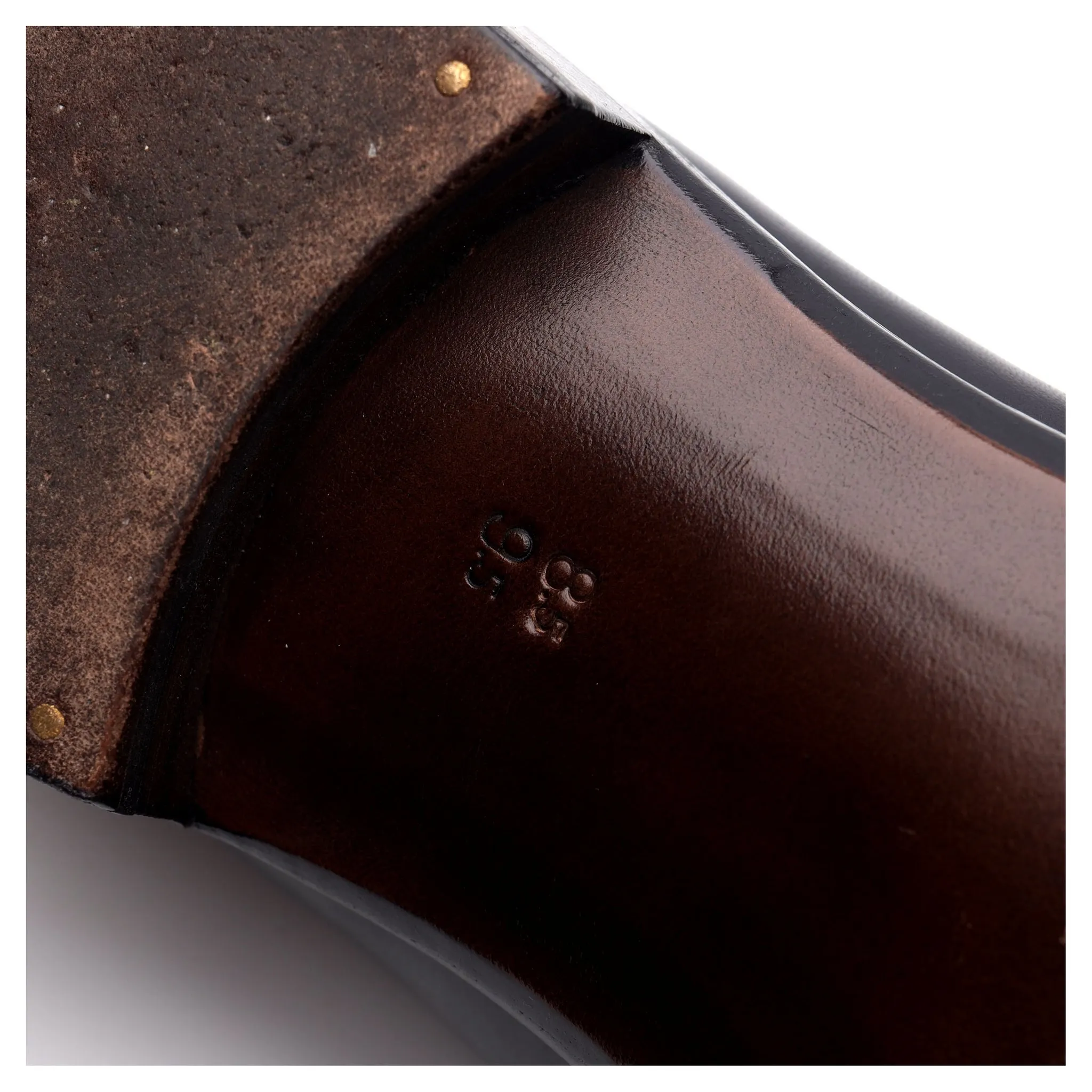 'OXF 215' Black Museum Leather Wholecut Oxford UK 8.5