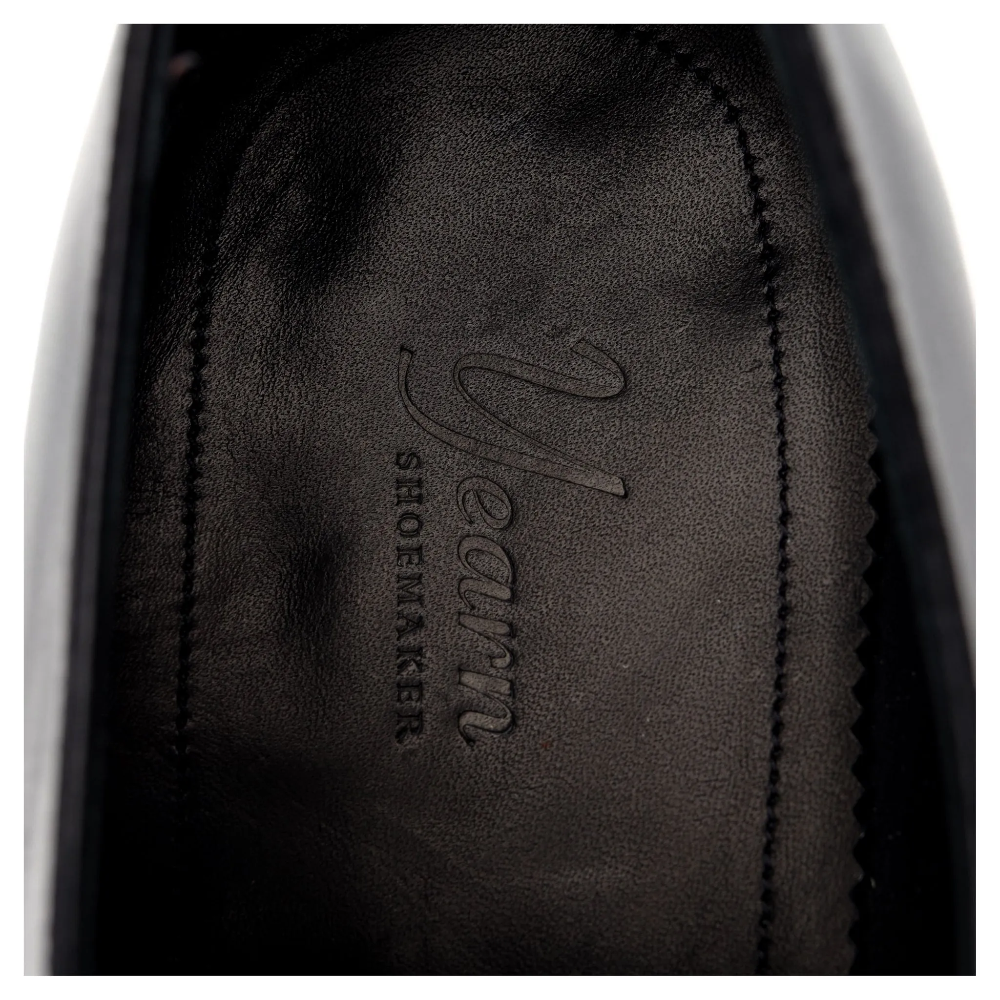 'OXF 215' Black Museum Leather Wholecut Oxford UK 8.5