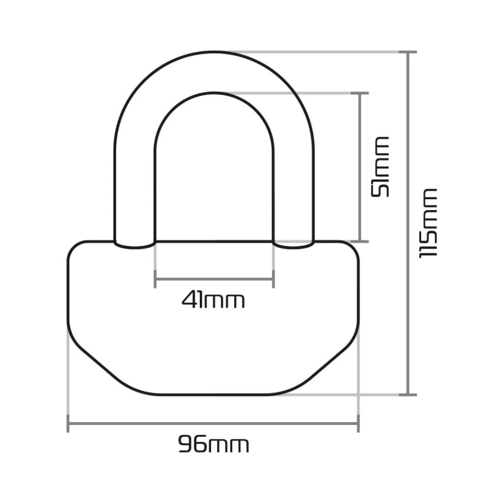 Oxford Boss 12.7mm Disc Lock Yellow