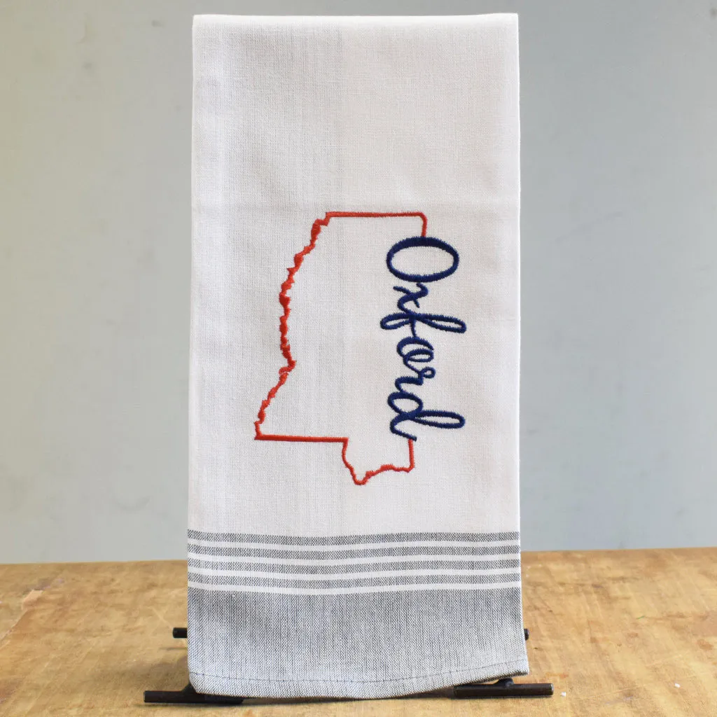 Oxford Mississippi Embroidered Hand Towel