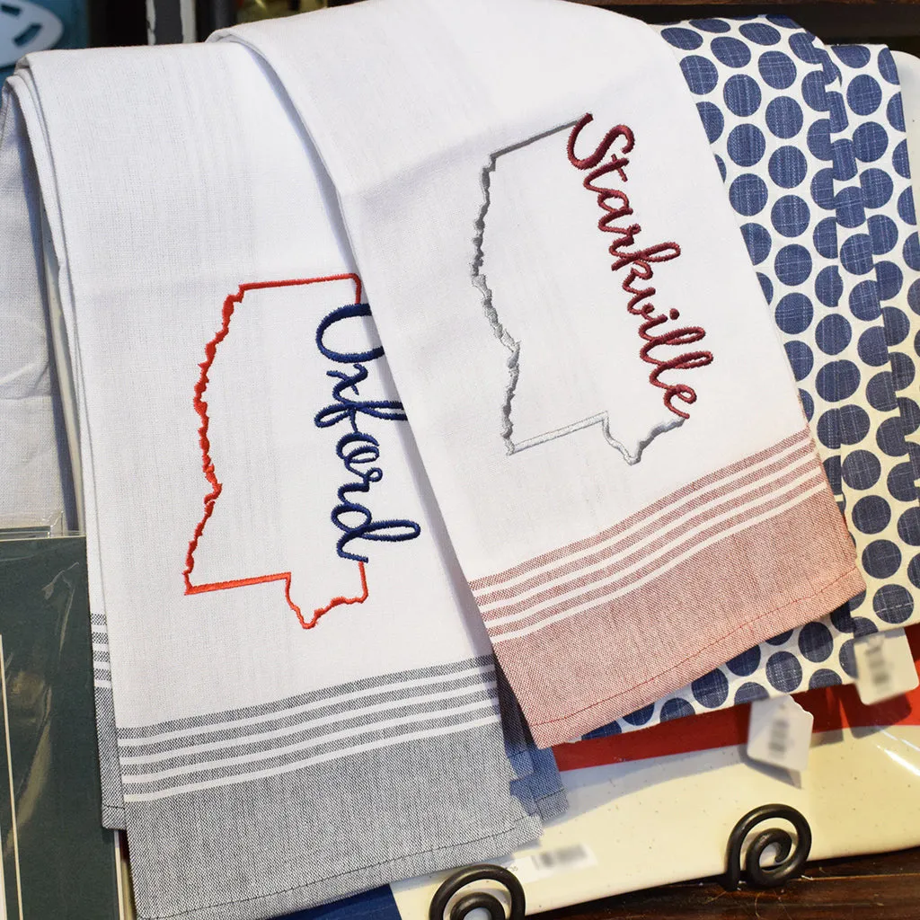 Oxford Mississippi Embroidered Hand Towel