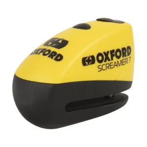 Oxford Screamer 7 Alarm Disc Lock Yellow / Black