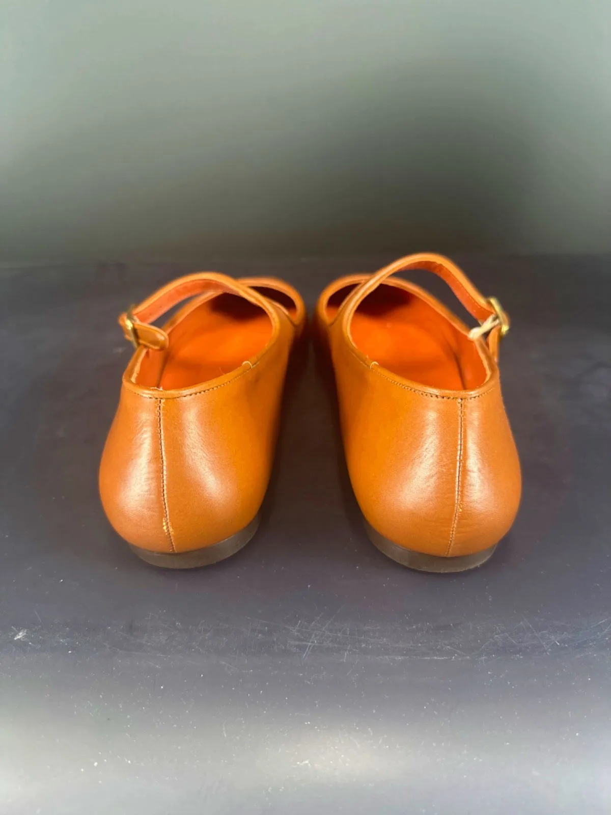 Penelope Chilvers Tan Leather Mary Jane Shoes EU 41 UK 8