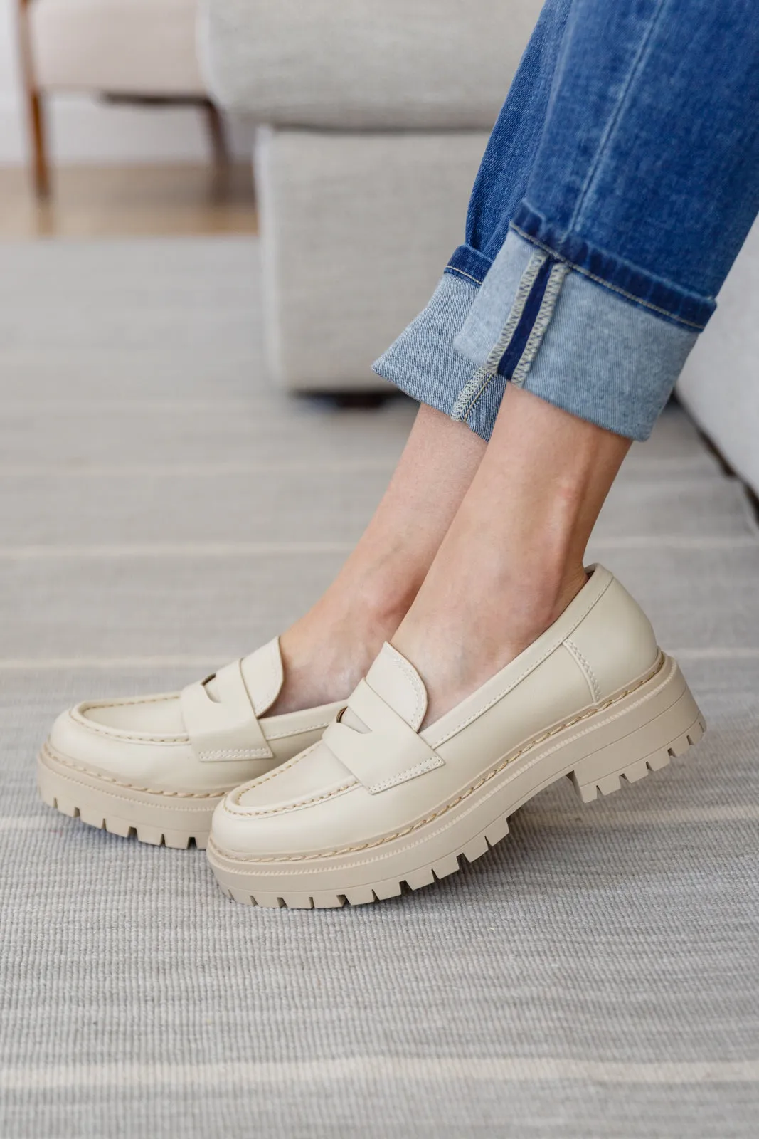 Penny for Your Thoughts Loafers in Bone