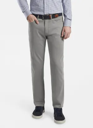 PETER MILLAR ULTIMATE SATEEN FIVE-POCKET PANT - GREY