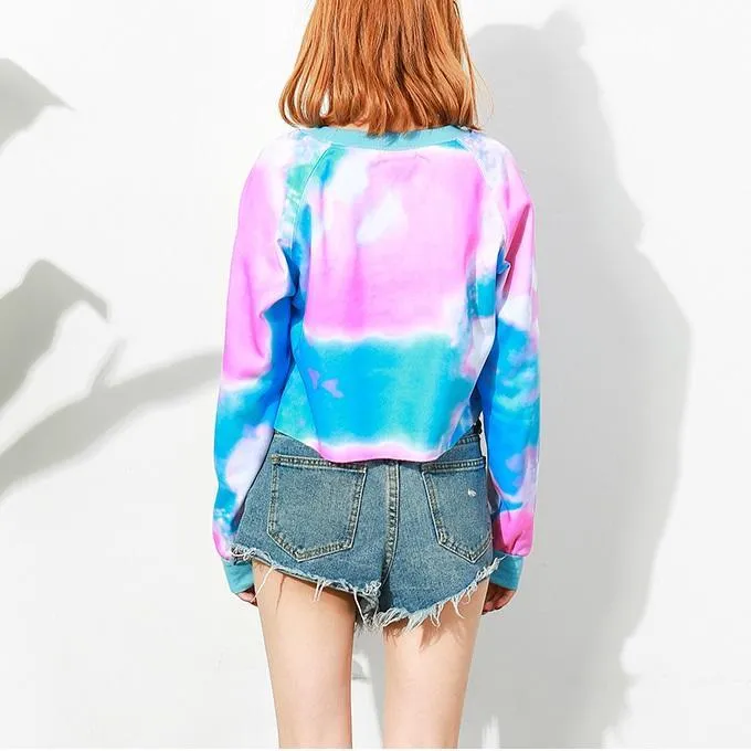 PINK Tie-Dye Sweatshirt
