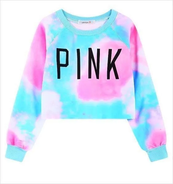 PINK Tie-Dye Sweatshirt