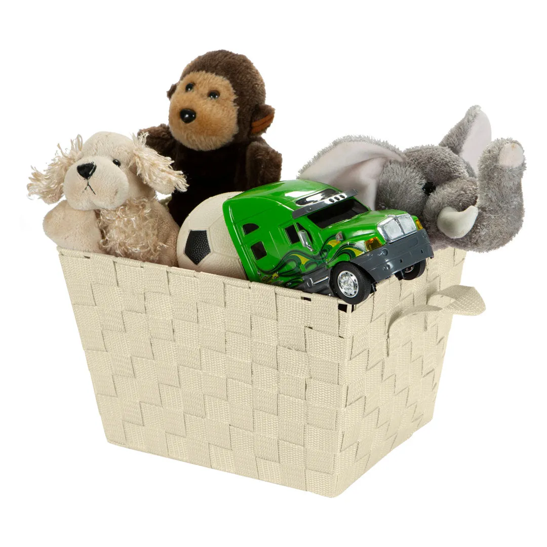Plastic Basket Zipcode Design™ Color: Ivory Pack Size: 1, Size: Small