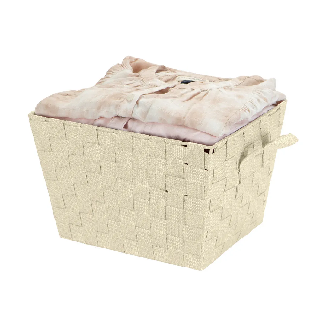 Plastic Basket Zipcode Design™ Color: Ivory Pack Size: 1, Size: Small