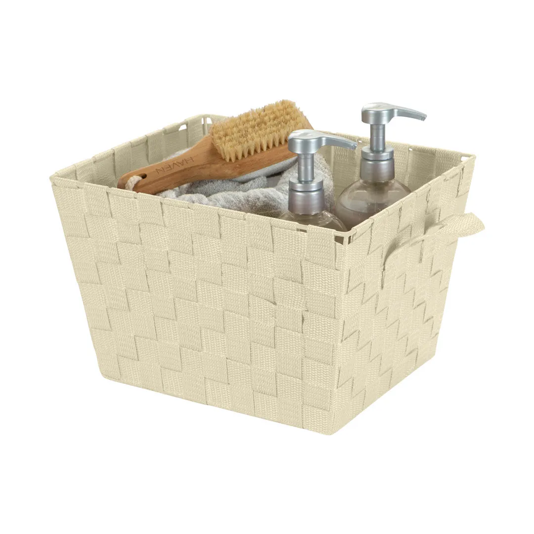 Plastic Basket Zipcode Design™ Color: Ivory Pack Size: 1, Size: Small