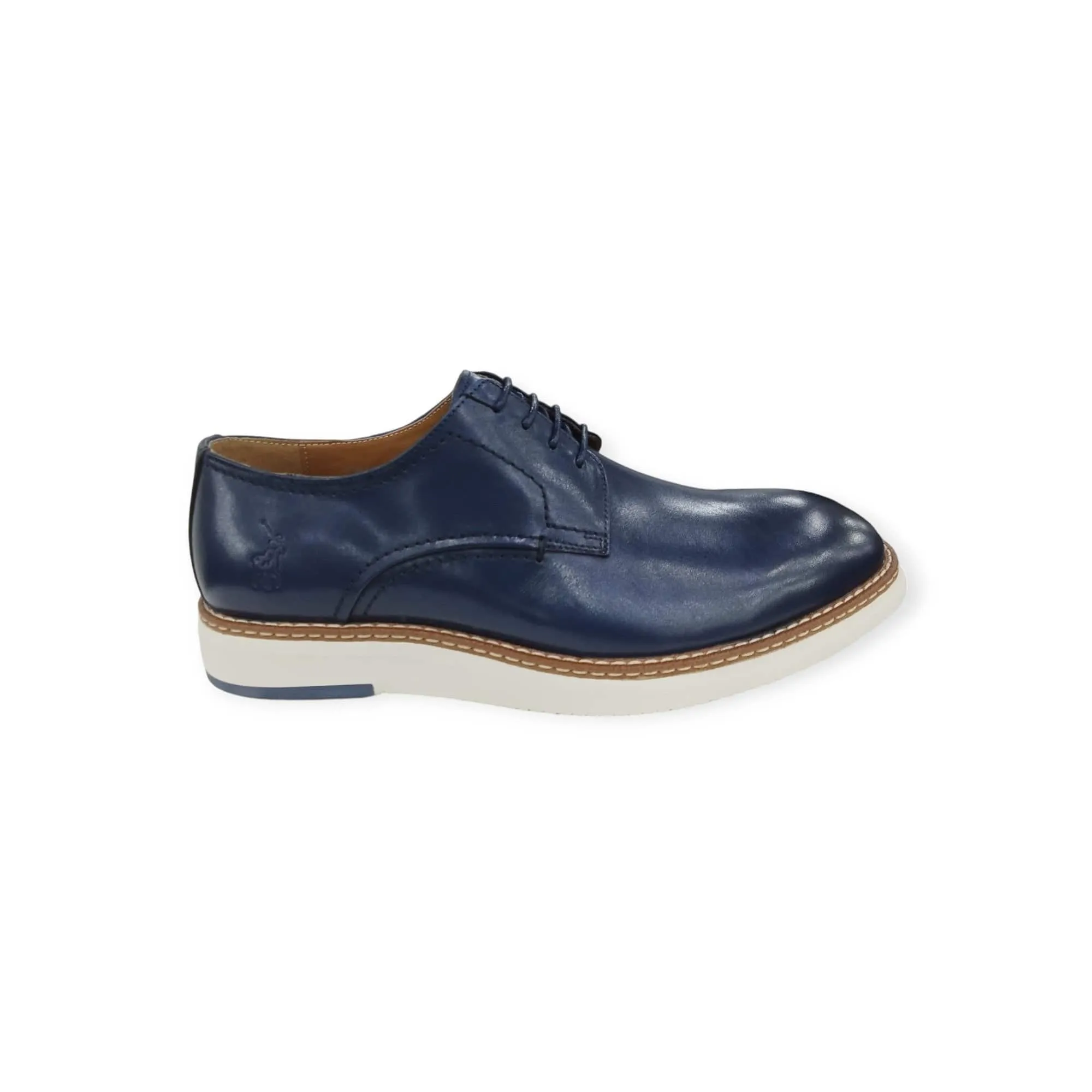 Polo Men's Casual Gibson Lace Up Shoes Navy