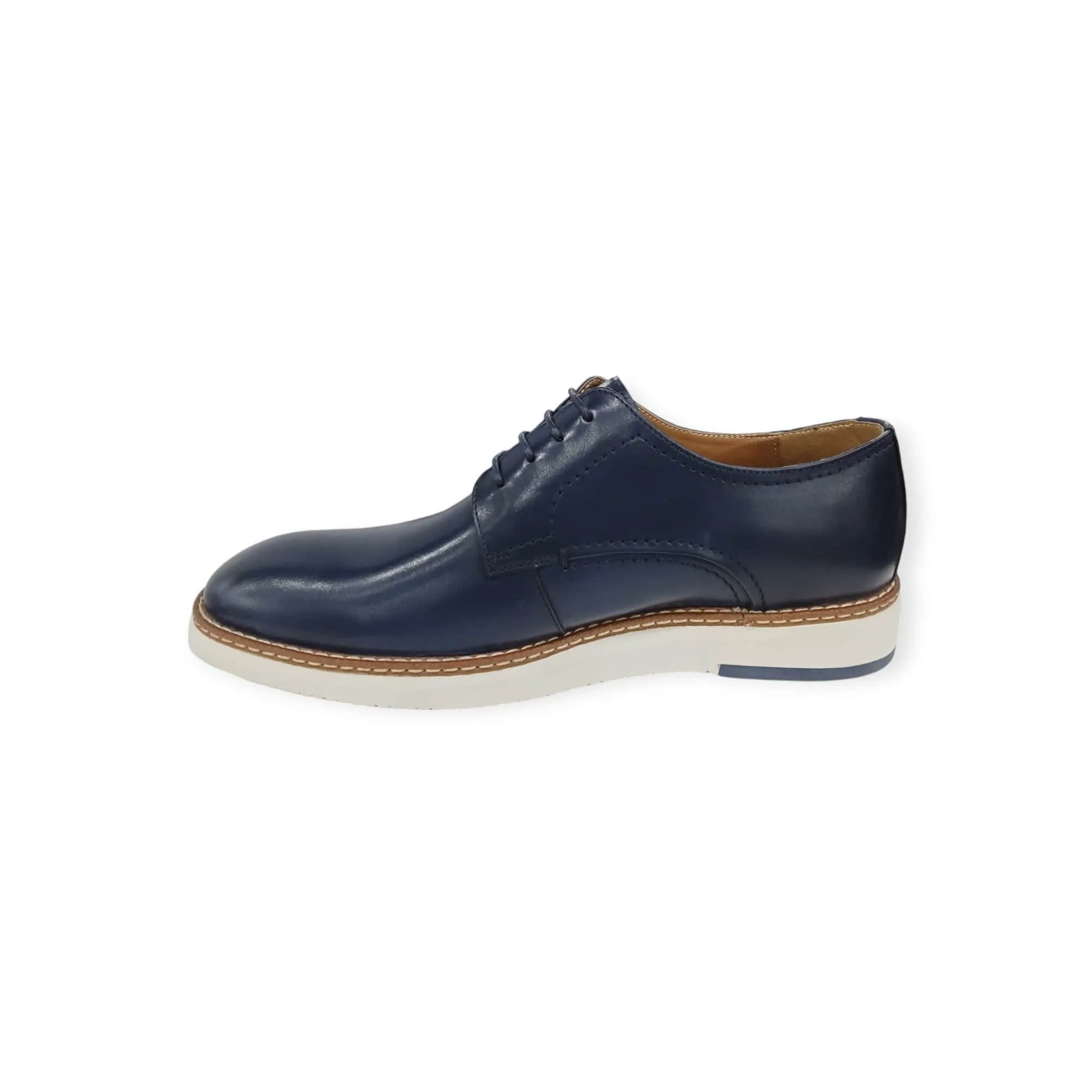 Polo Men's Casual Gibson Lace Up Shoes Navy