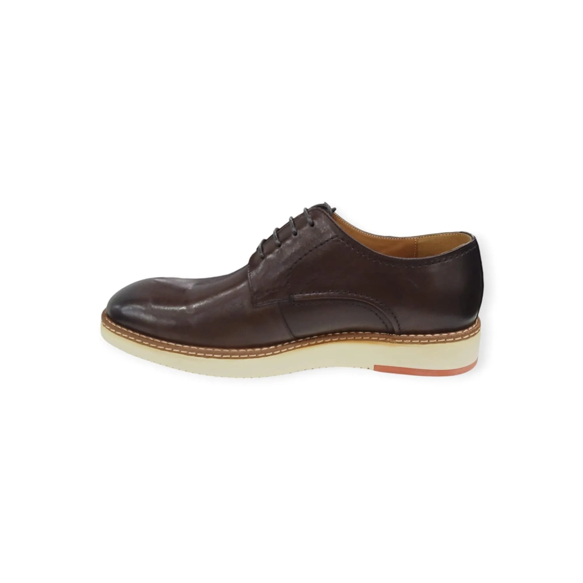 Polo Men's Casual Gibson Lace Up Shoes Tan