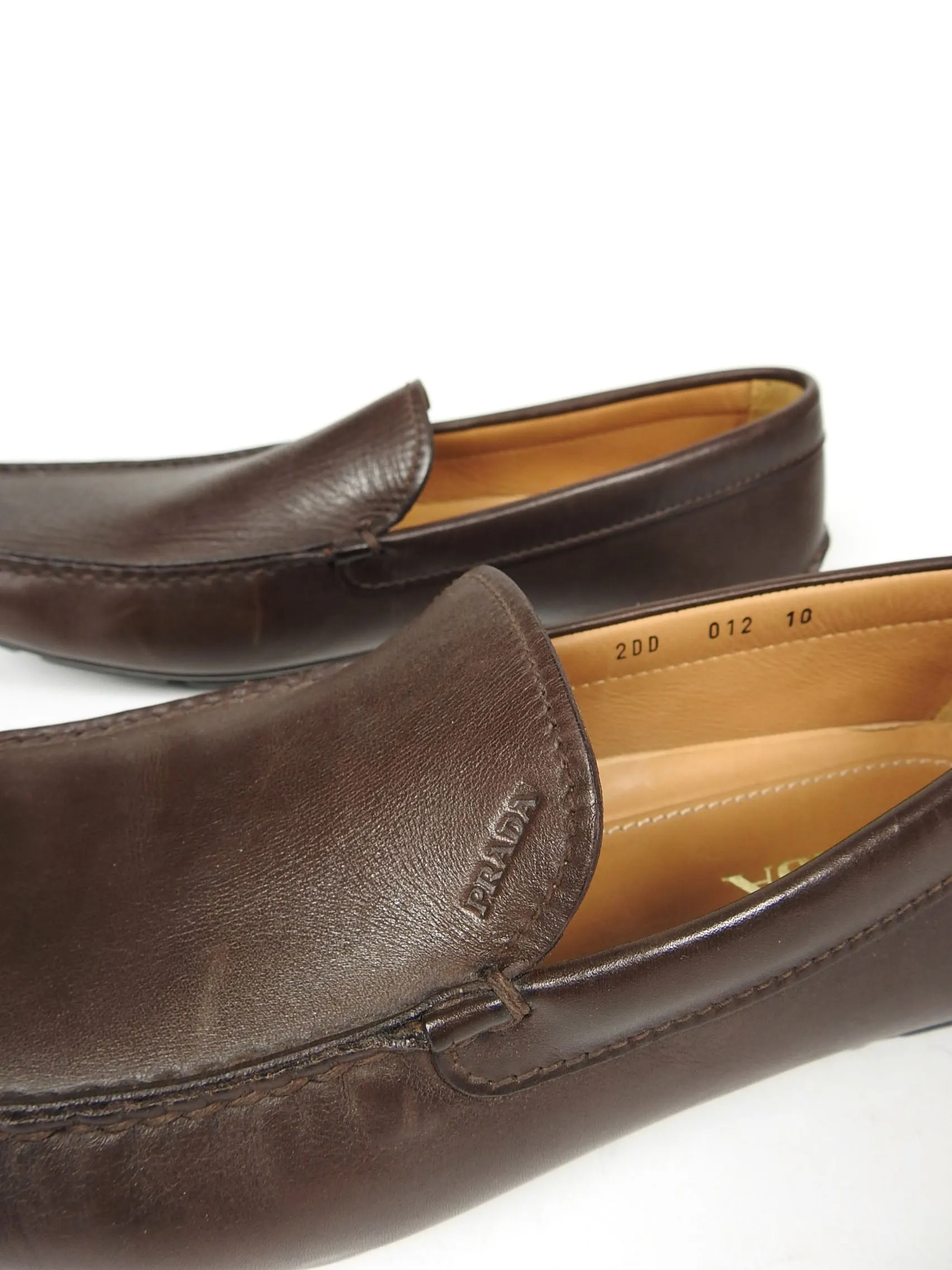 Prada Leather Loafers Size 11
