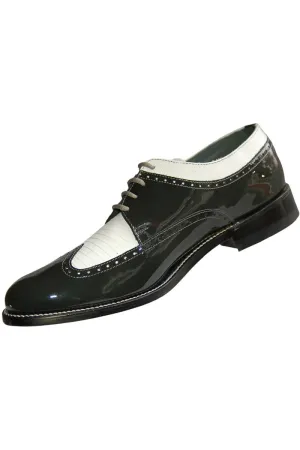 "Spectator" Grey and White Stacy Baldwin Formal Shoes