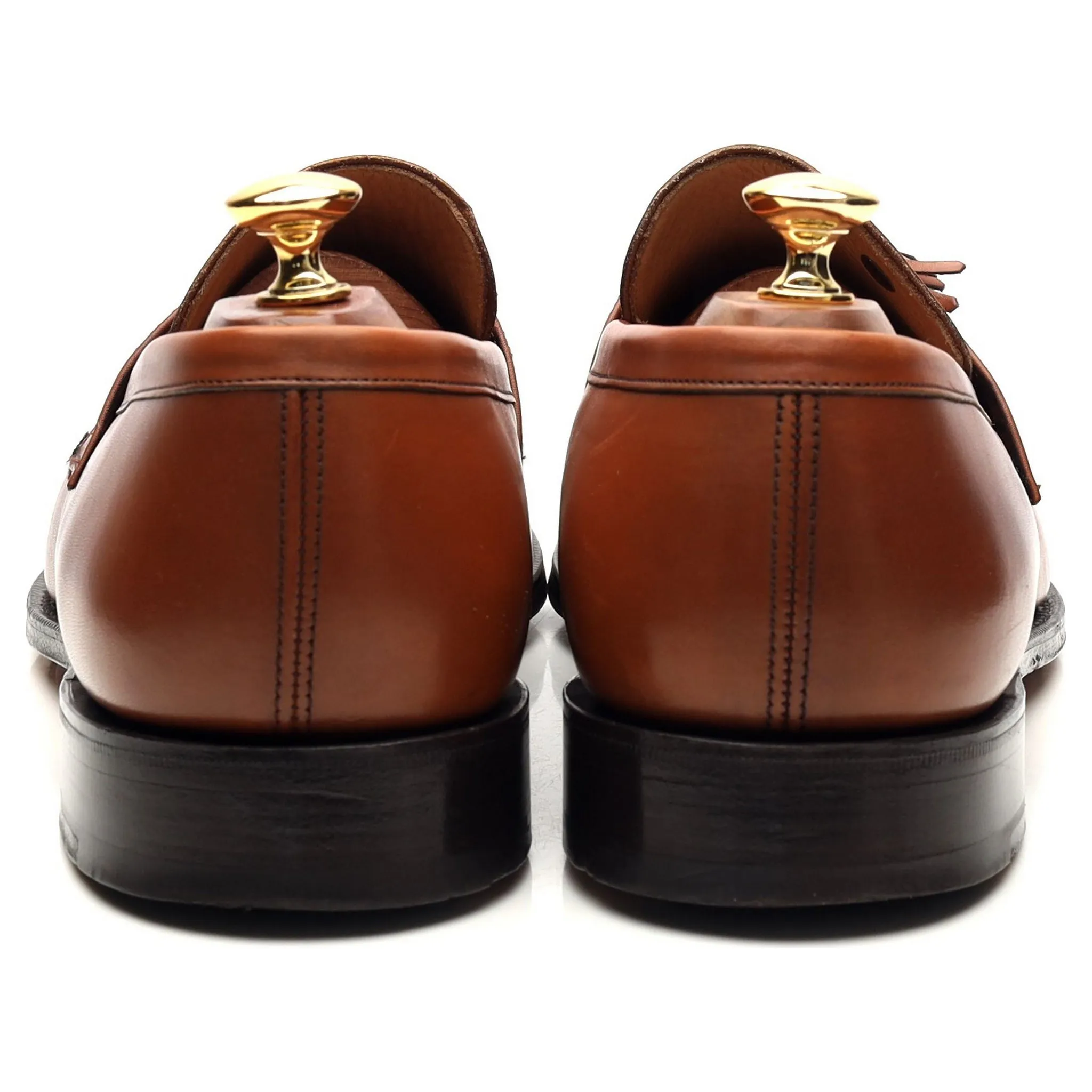 'Radley' Tan Brown Leather Tassel Loafers UK 9.5 F