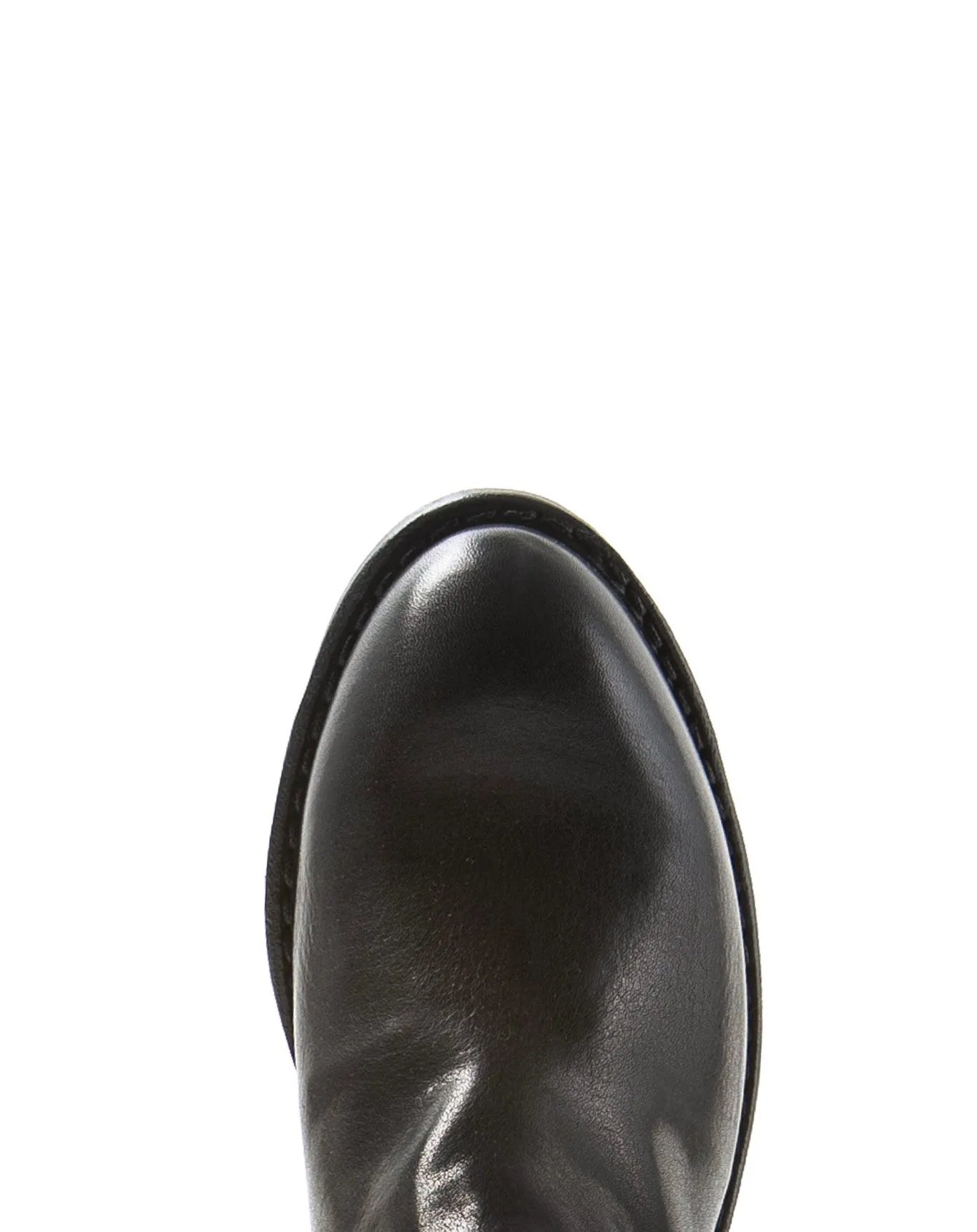 RENO Black Leather Mules