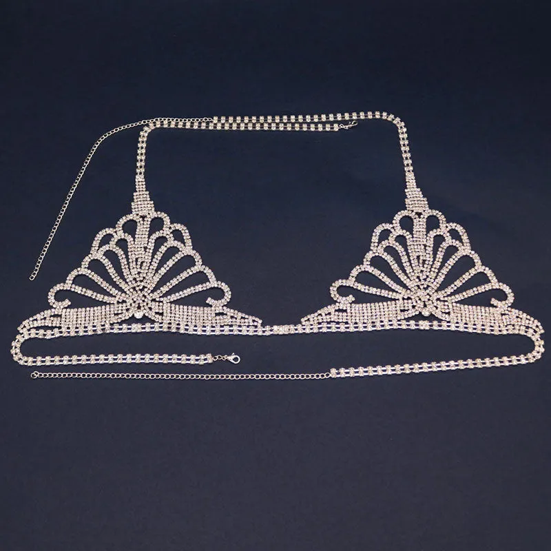 Rhinestone Halter Bandage Lingerie Set(Sold Separately)