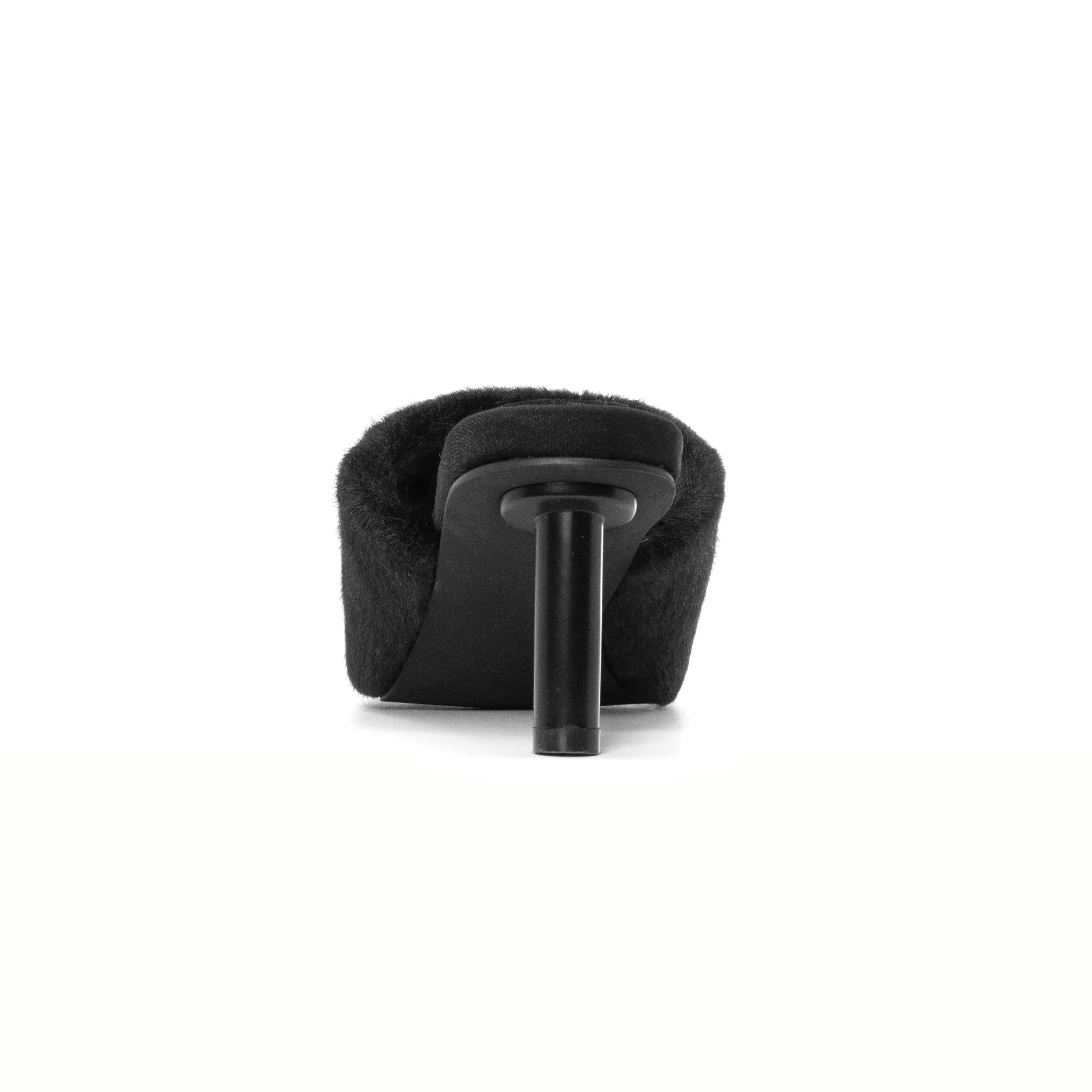 ROAM LONG LUXE  HEEL BLACK FAUX FUR