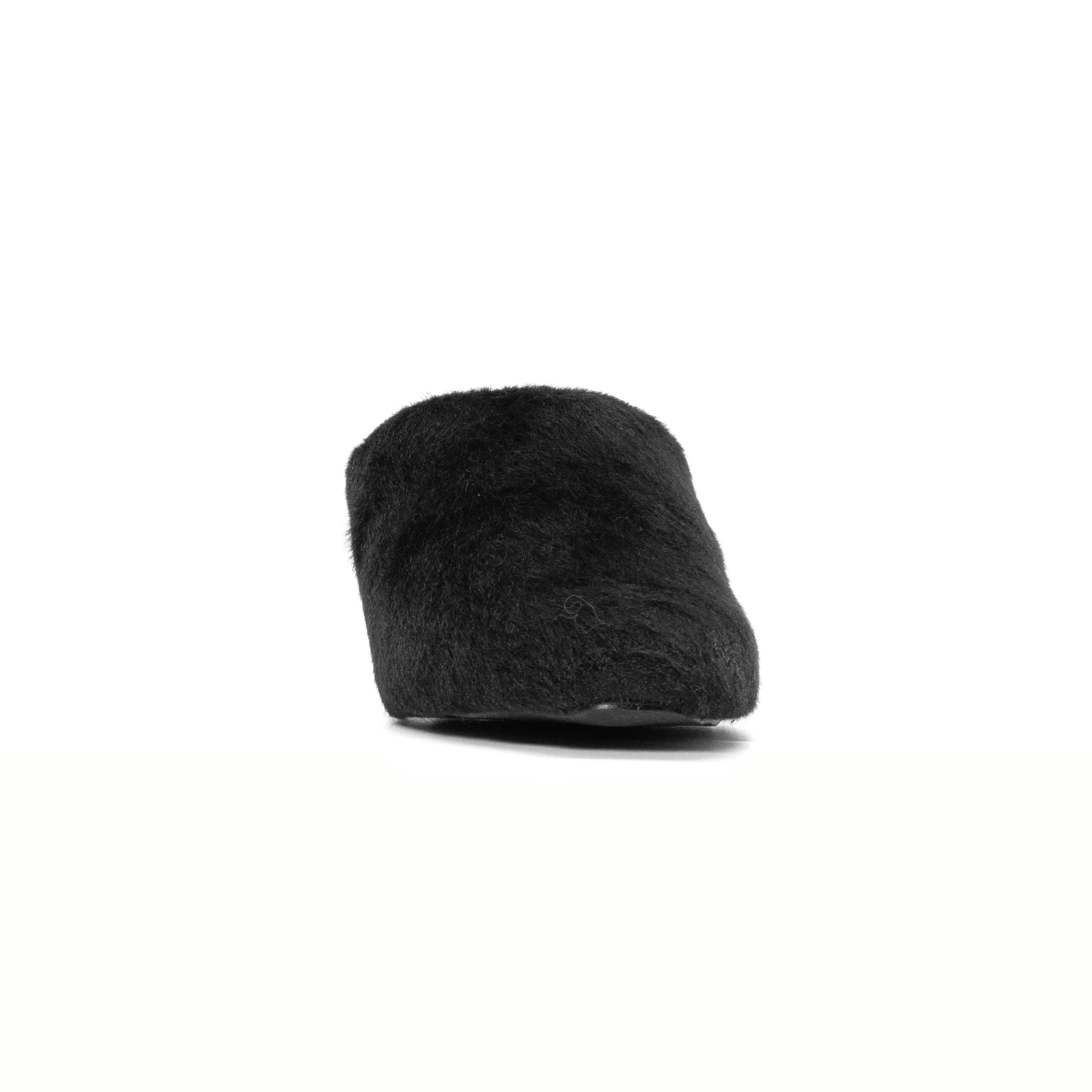 ROAM LONG LUXE  HEEL BLACK FAUX FUR