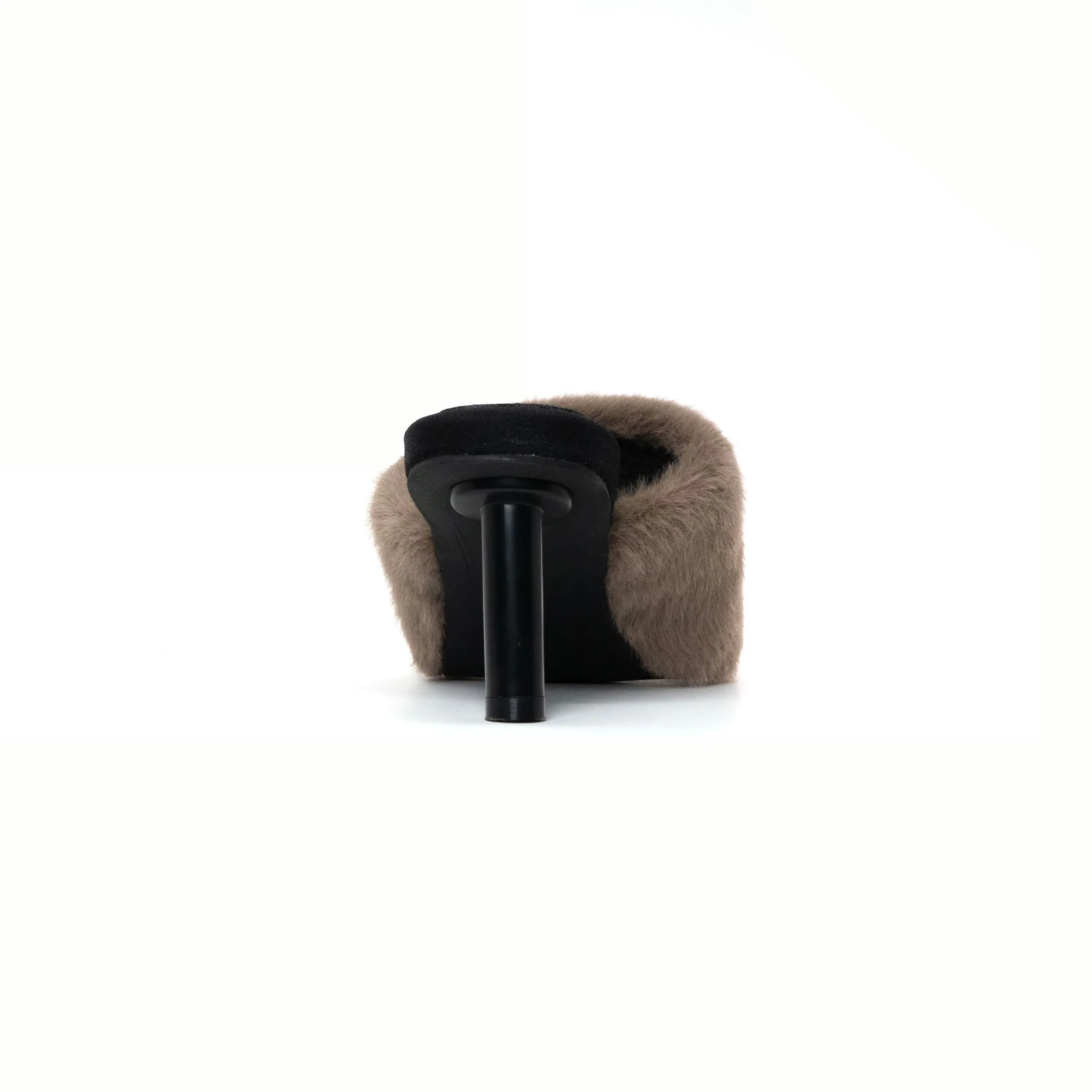 ROAM LONG LUXE  HEEL TAUPE FAUX FUR