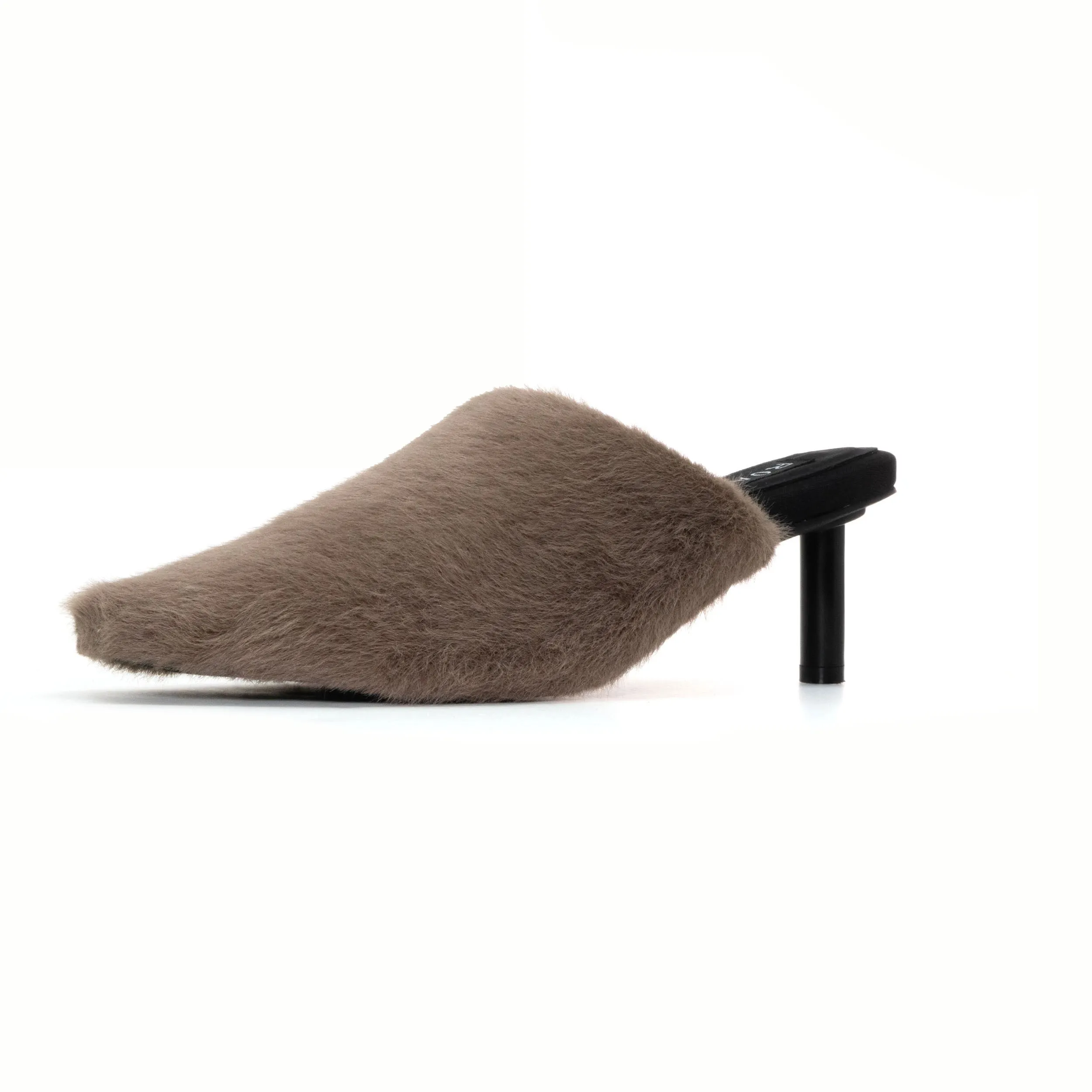 ROAM LONG LUXE  HEEL TAUPE FAUX FUR