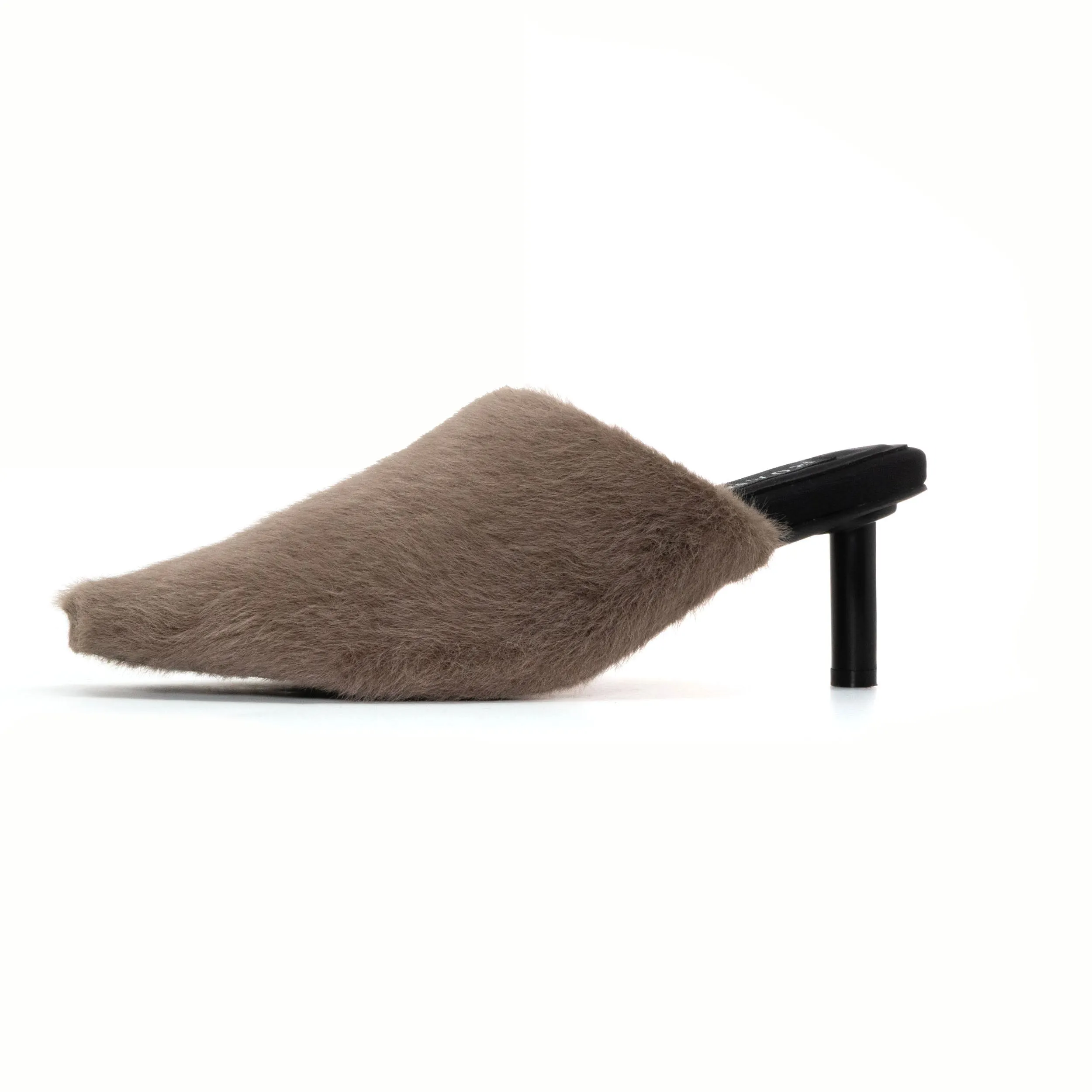 ROAM LONG LUXE  HEEL TAUPE FAUX FUR