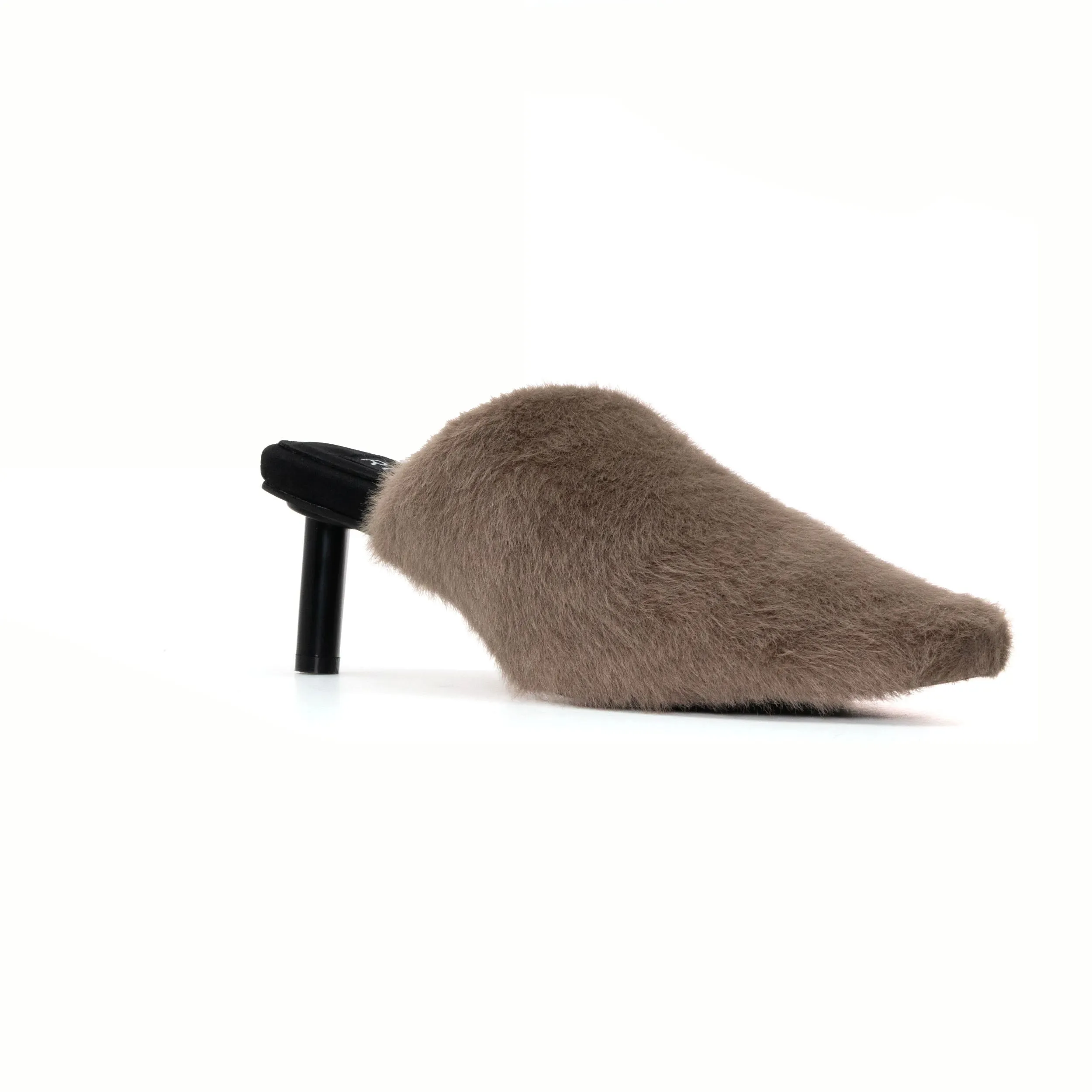 ROAM LONG LUXE  HEEL TAUPE FAUX FUR