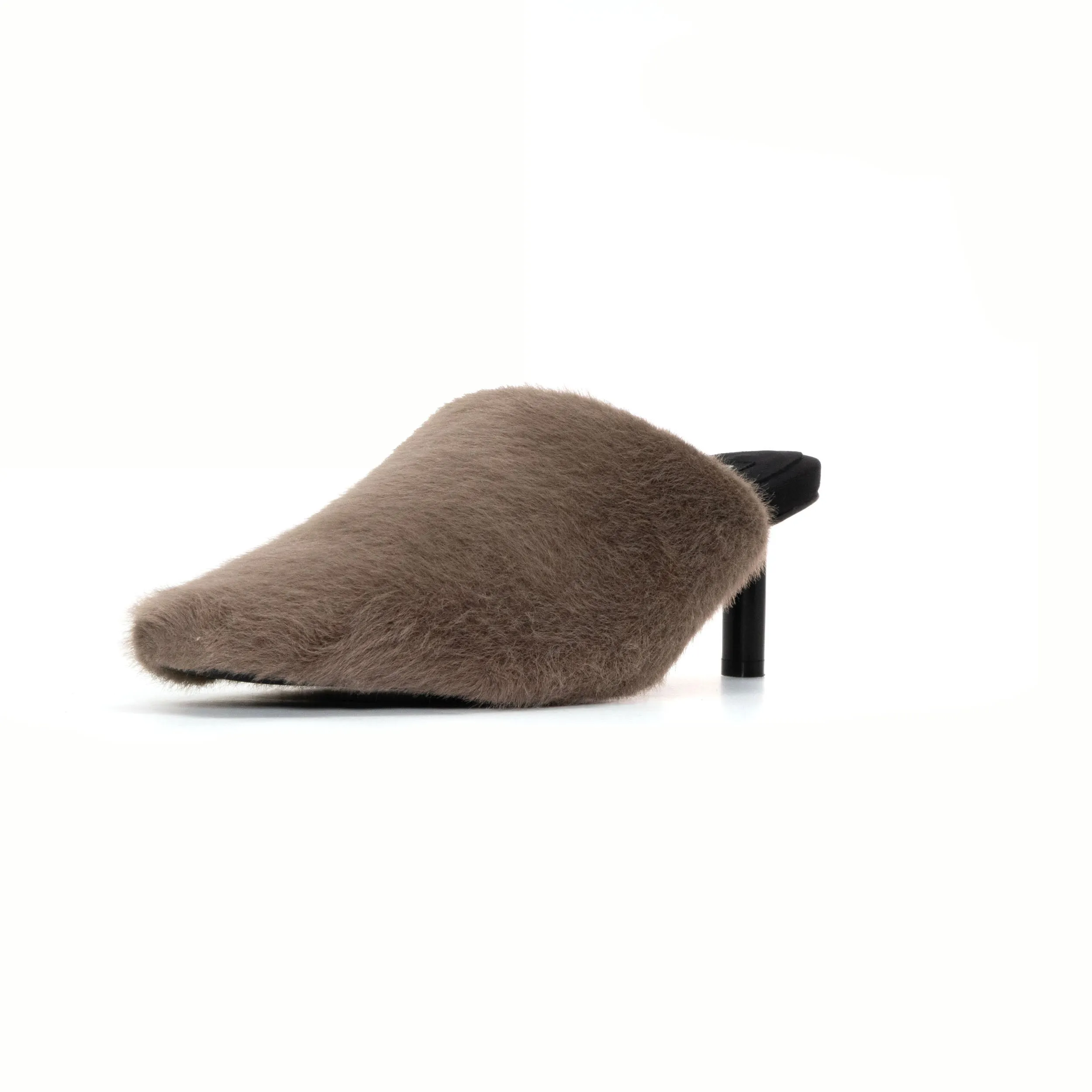 ROAM LONG LUXE  HEEL TAUPE FAUX FUR