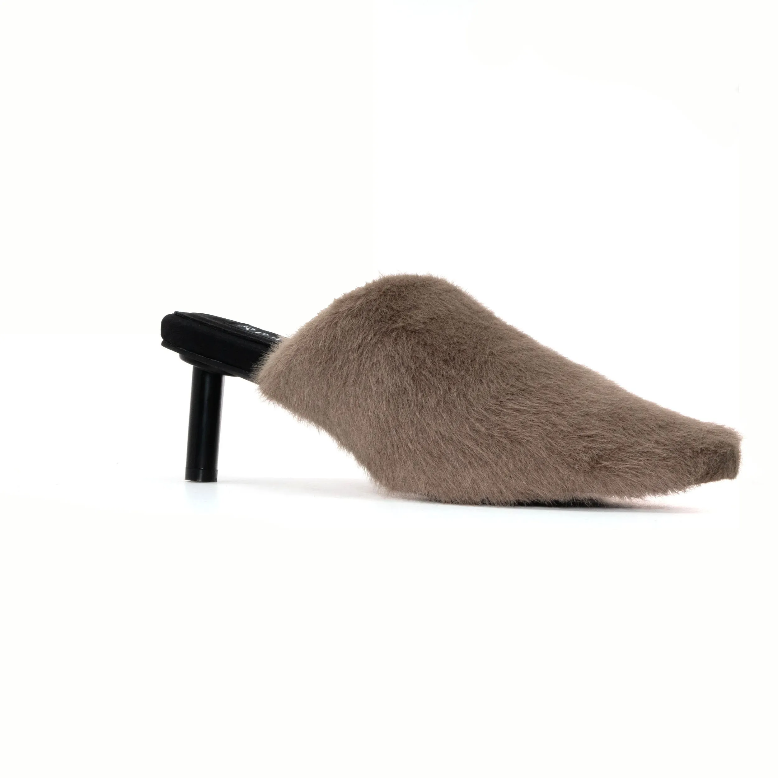 ROAM LONG LUXE  HEEL TAUPE FAUX FUR