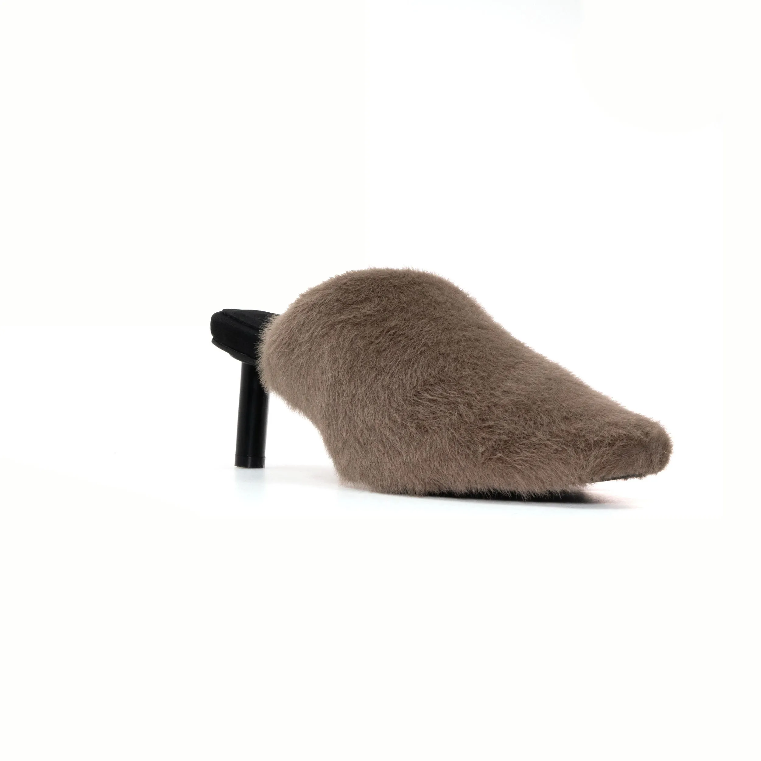 ROAM LONG LUXE  HEEL TAUPE FAUX FUR