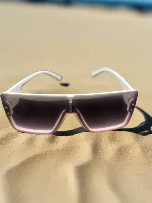 Rose White Sunglasses