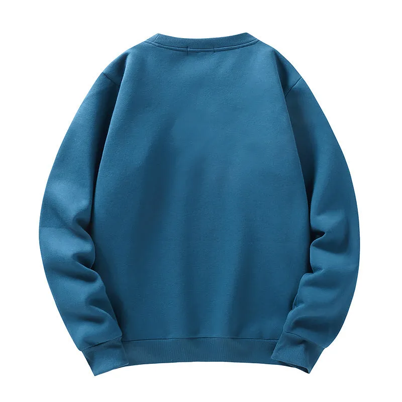 Round Neck Cat Printed Sweater Long Sleeved Sweatshirt