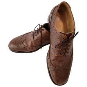 Samuel Windsor Town &amp; Country: Grained Brogue. Hand made. All Leather Mens 9.5