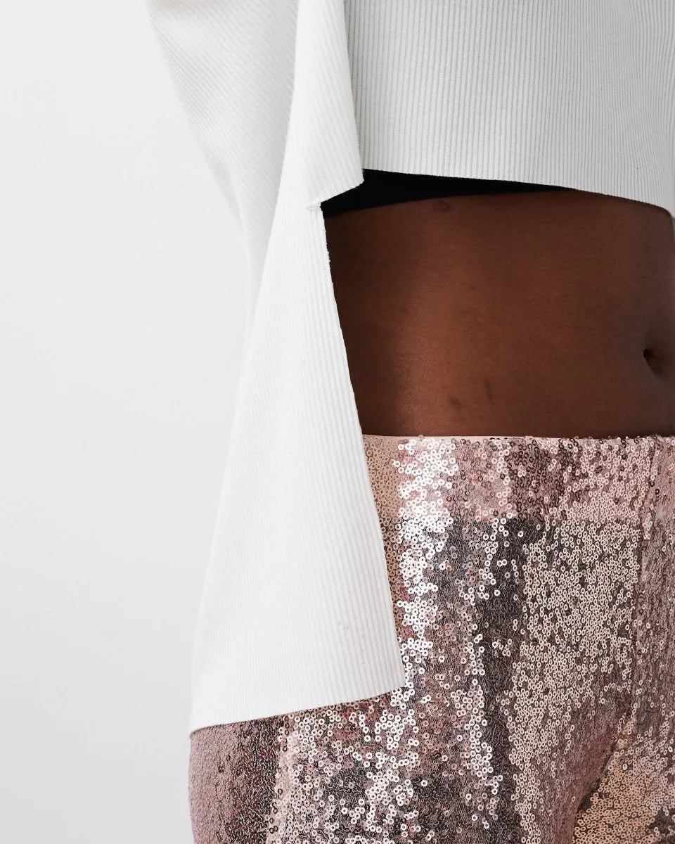 Sequin wide leggings