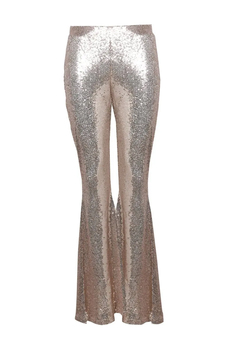 Sequin wide leggings