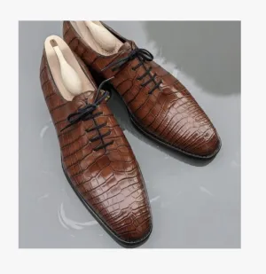 Serge Invoice: UK9 Wholecut Marron Cognac Crocodile