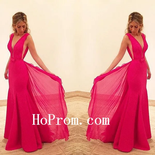 Sexy Simple Prom Dresses,Long Chiffon Prom Dress,Evening Dress