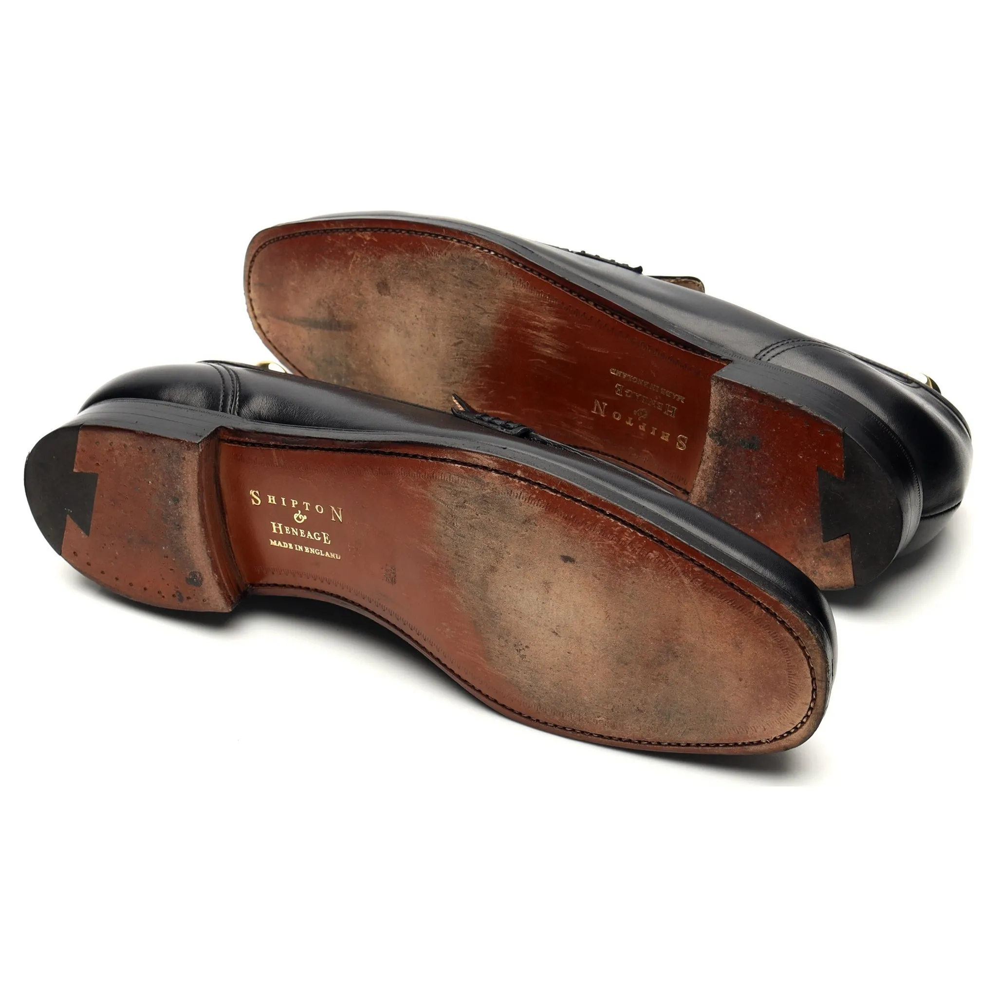 Shipton & Heneage 'Arundel' Black Leather Loafers UK 11.5 E