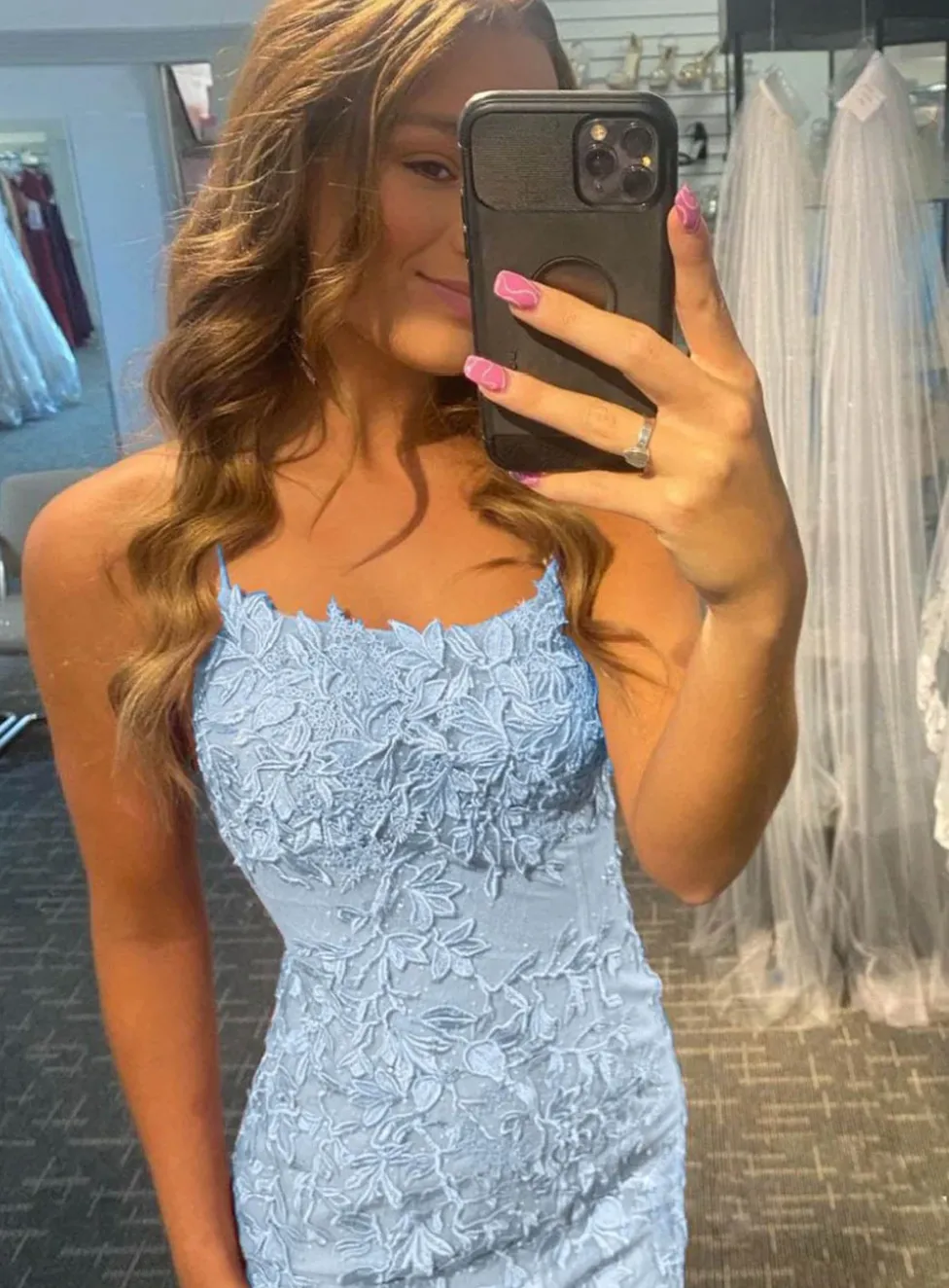 Short Pink Lace Prom Dress，Lace Up Simple Party Dress