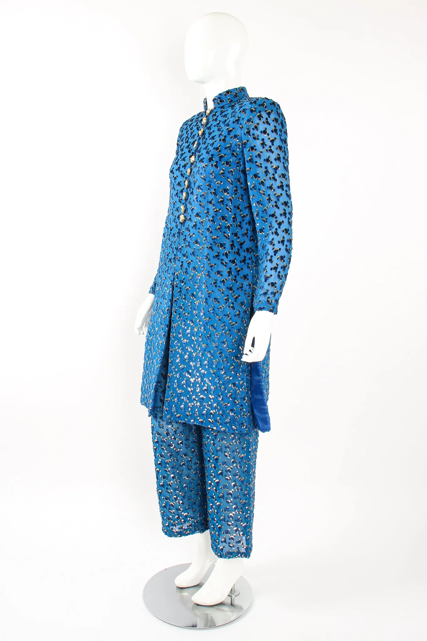 Silk Velvet Lamé Leisure Suit