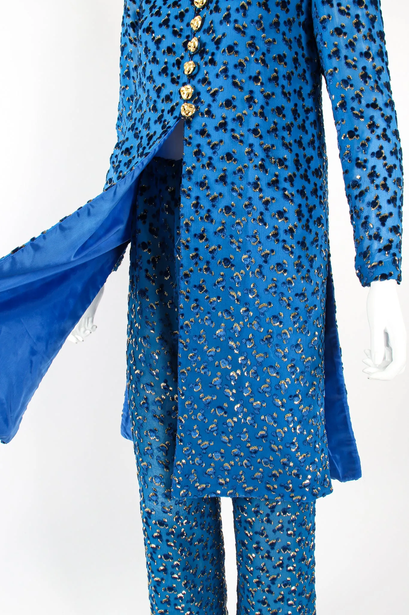 Silk Velvet Lamé Leisure Suit