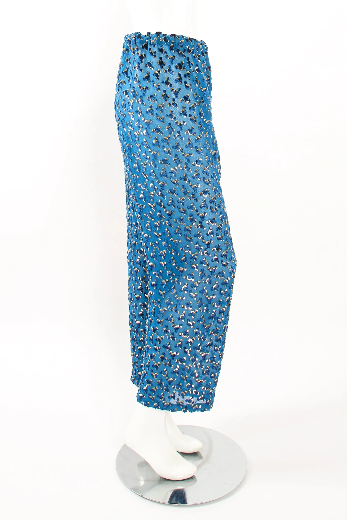 Silk Velvet Lamé Leisure Suit