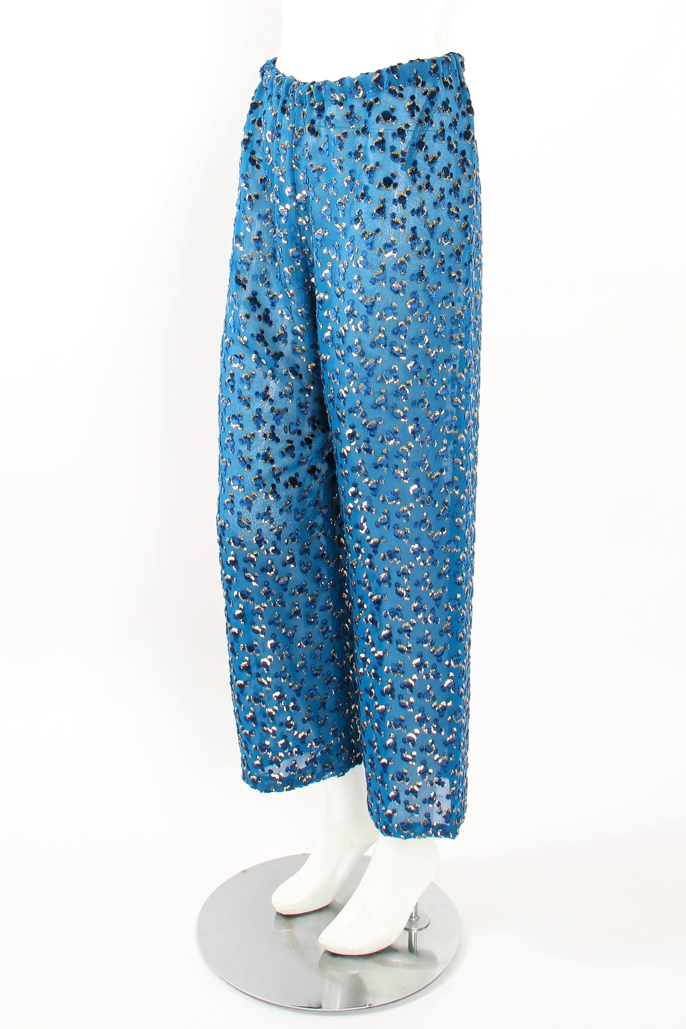Silk Velvet Lamé Leisure Suit