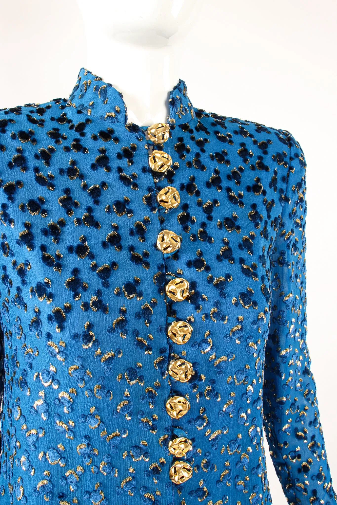 Silk Velvet Lamé Leisure Suit