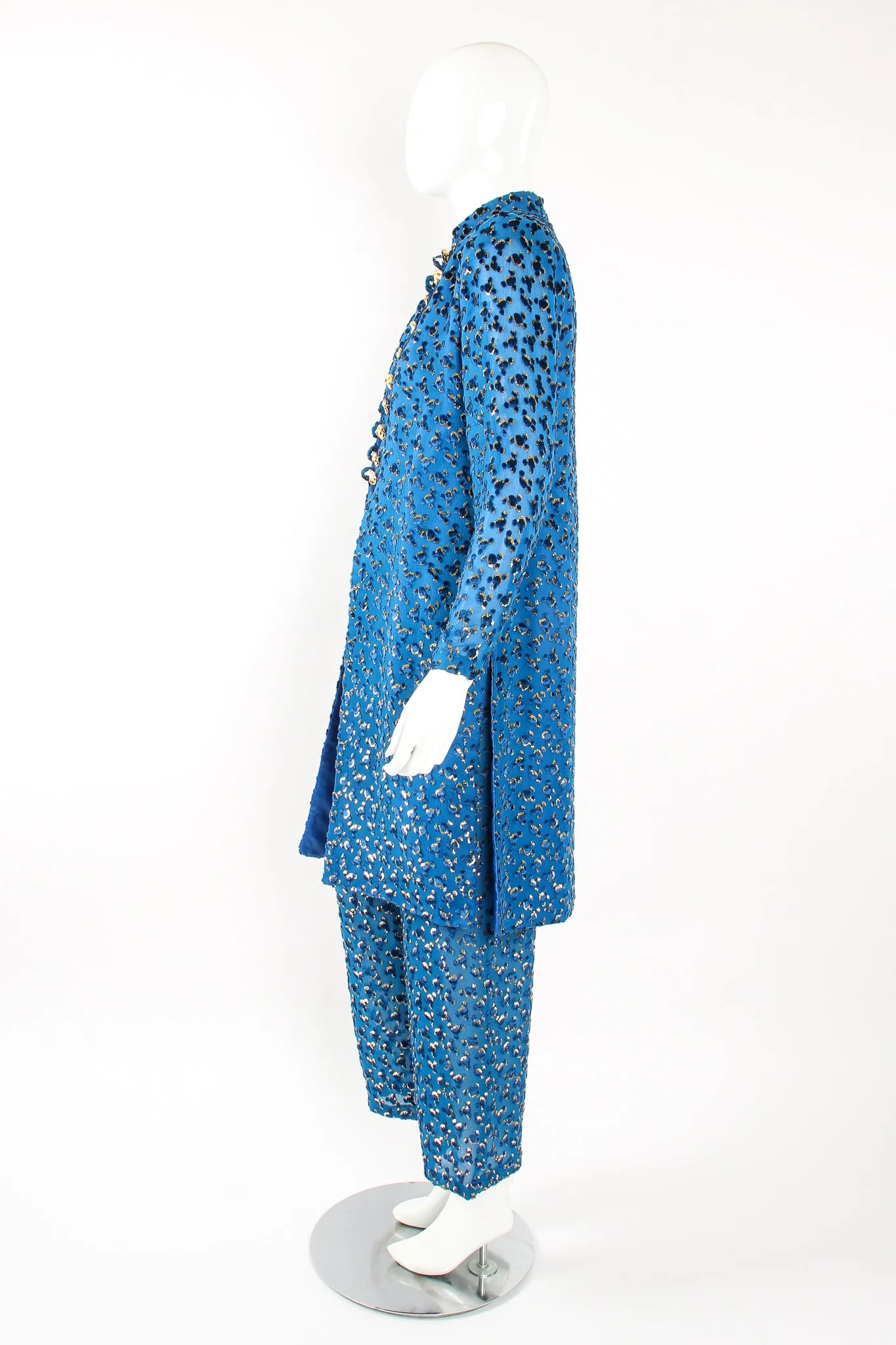 Silk Velvet Lamé Leisure Suit