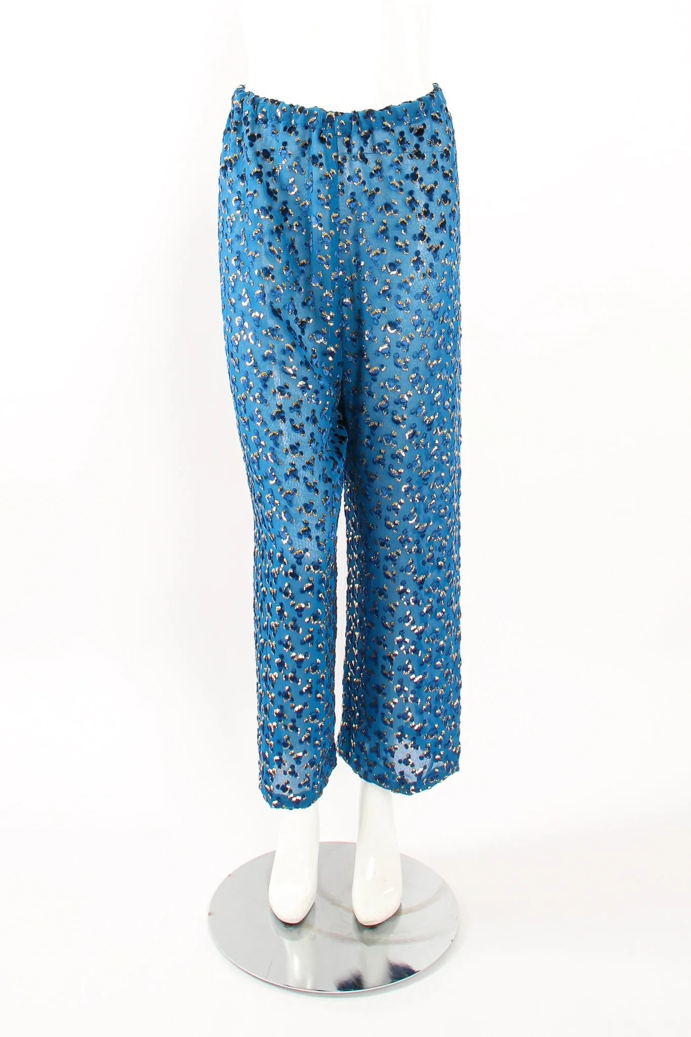 Silk Velvet Lamé Leisure Suit