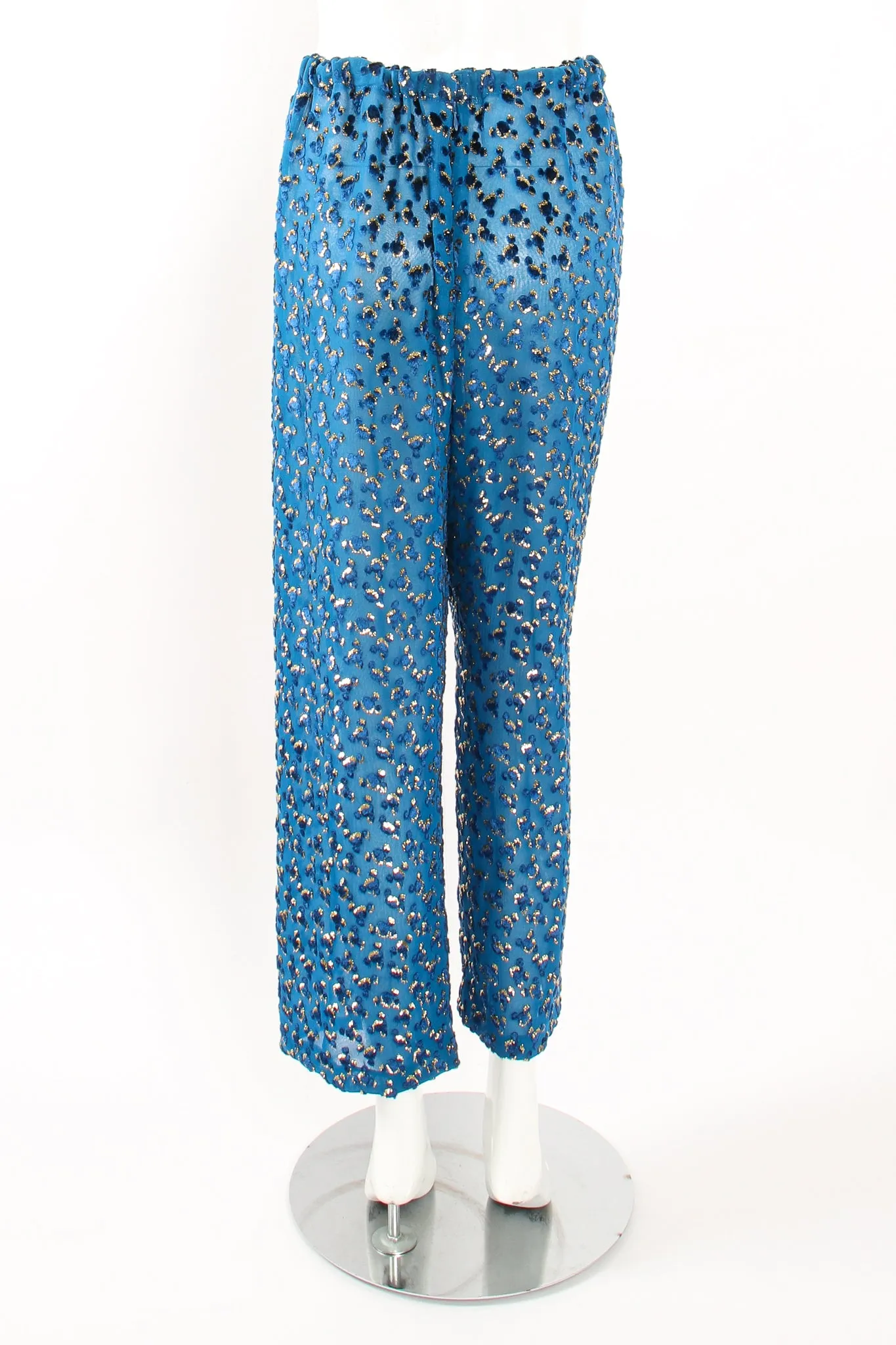 Silk Velvet Lamé Leisure Suit