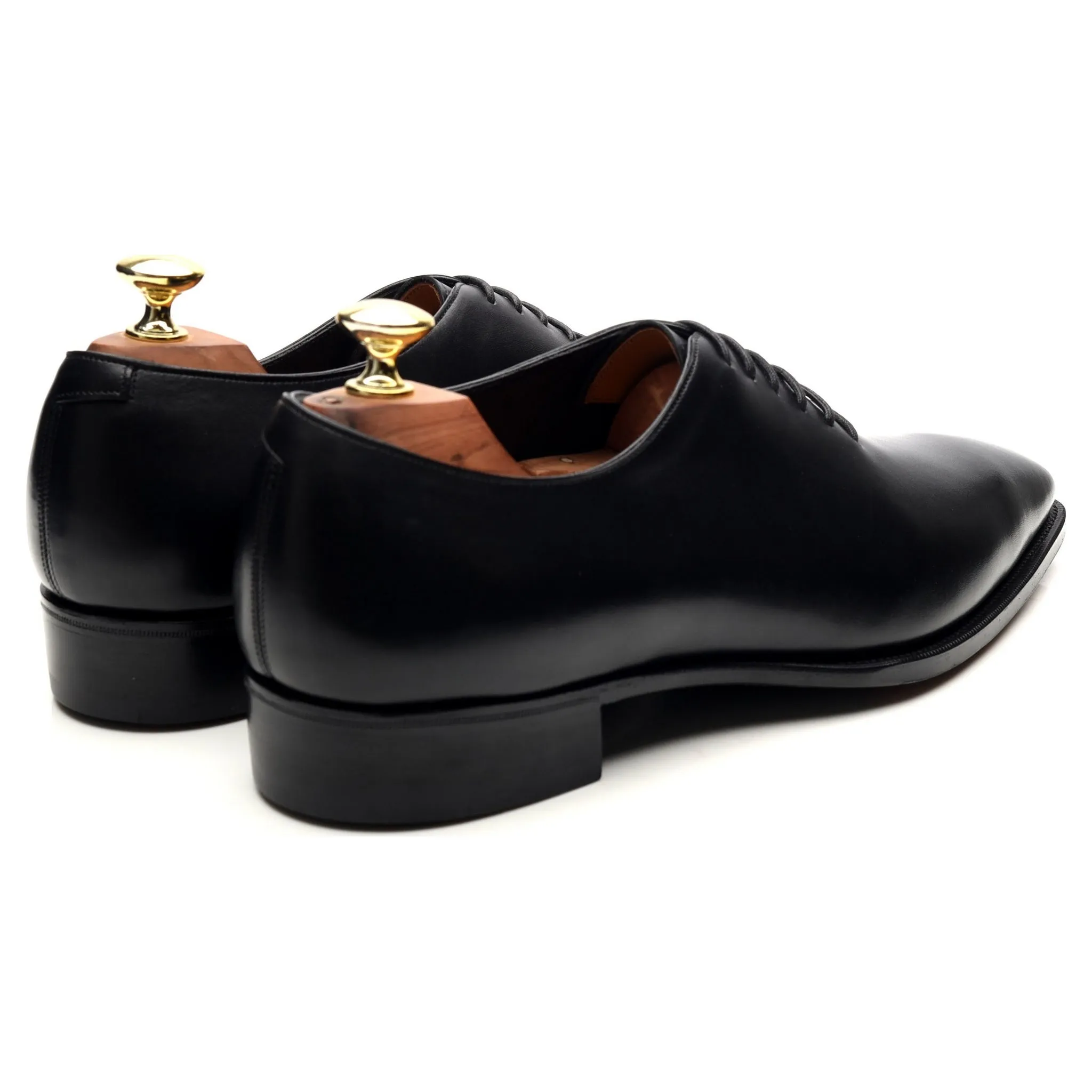 'Sinatra' Black Leather Whoelcut Oxford UK 8 E
